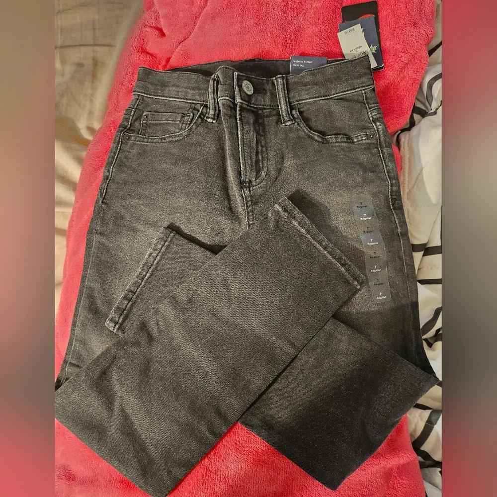 Gap Kids Skinny Stretch Black Jeans Boys Size 7 Regular NWT